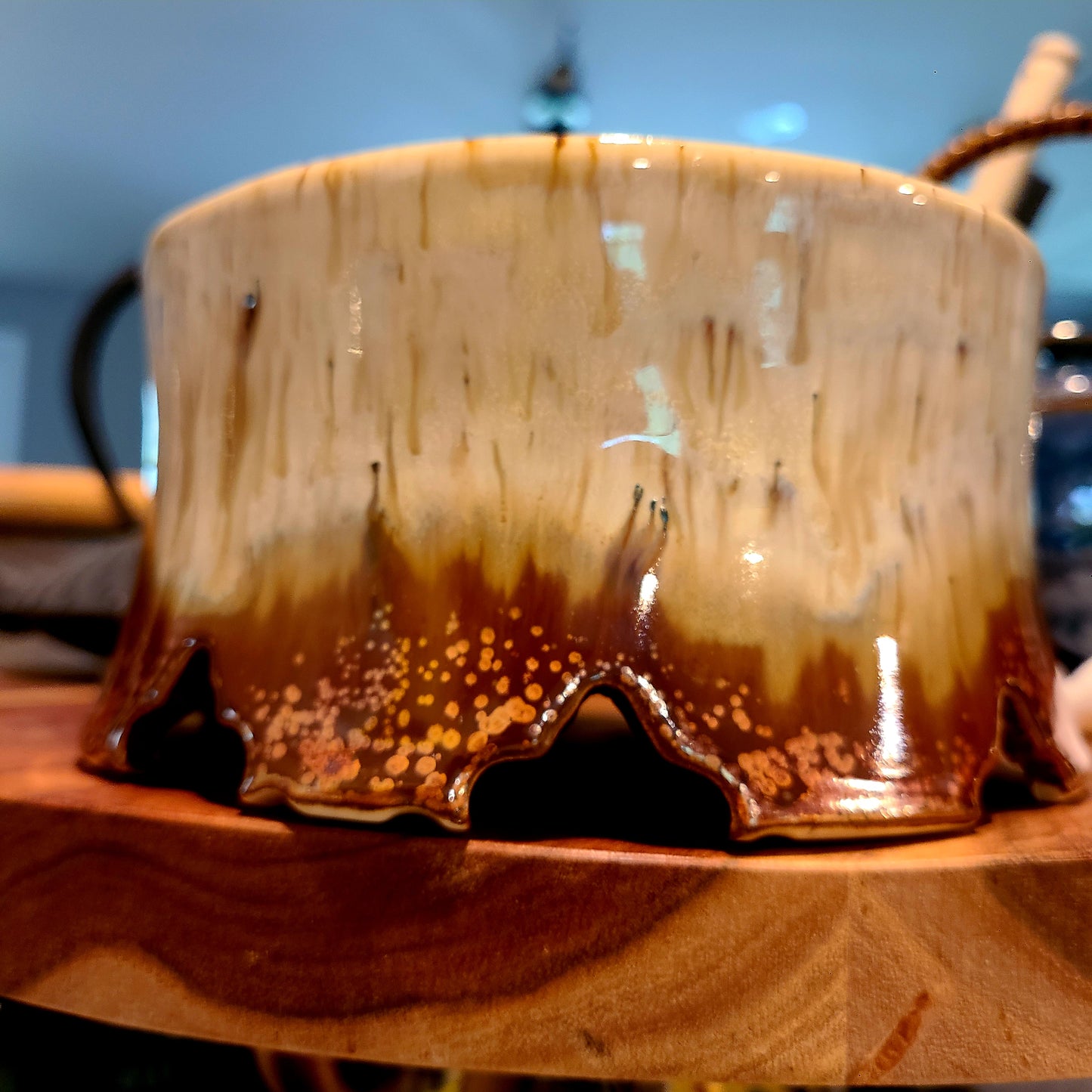Handmade Toasty Copper Cake Plate