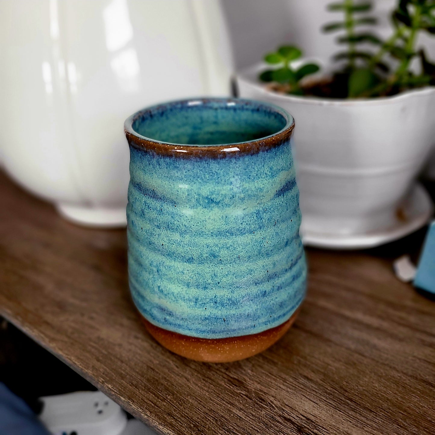 16 oz. handmade pottery tumbler
